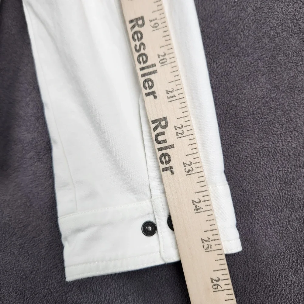 Levis‎ Lined Reverse Twill Cotton Swing Hooded White Denim Jacket Mens Medium